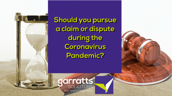 Pursuing Claims or Disputes During the Coronavirus Pandemic