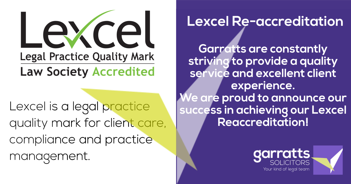 
									Garratts successful with Lexcel re-accreditation 2022
								